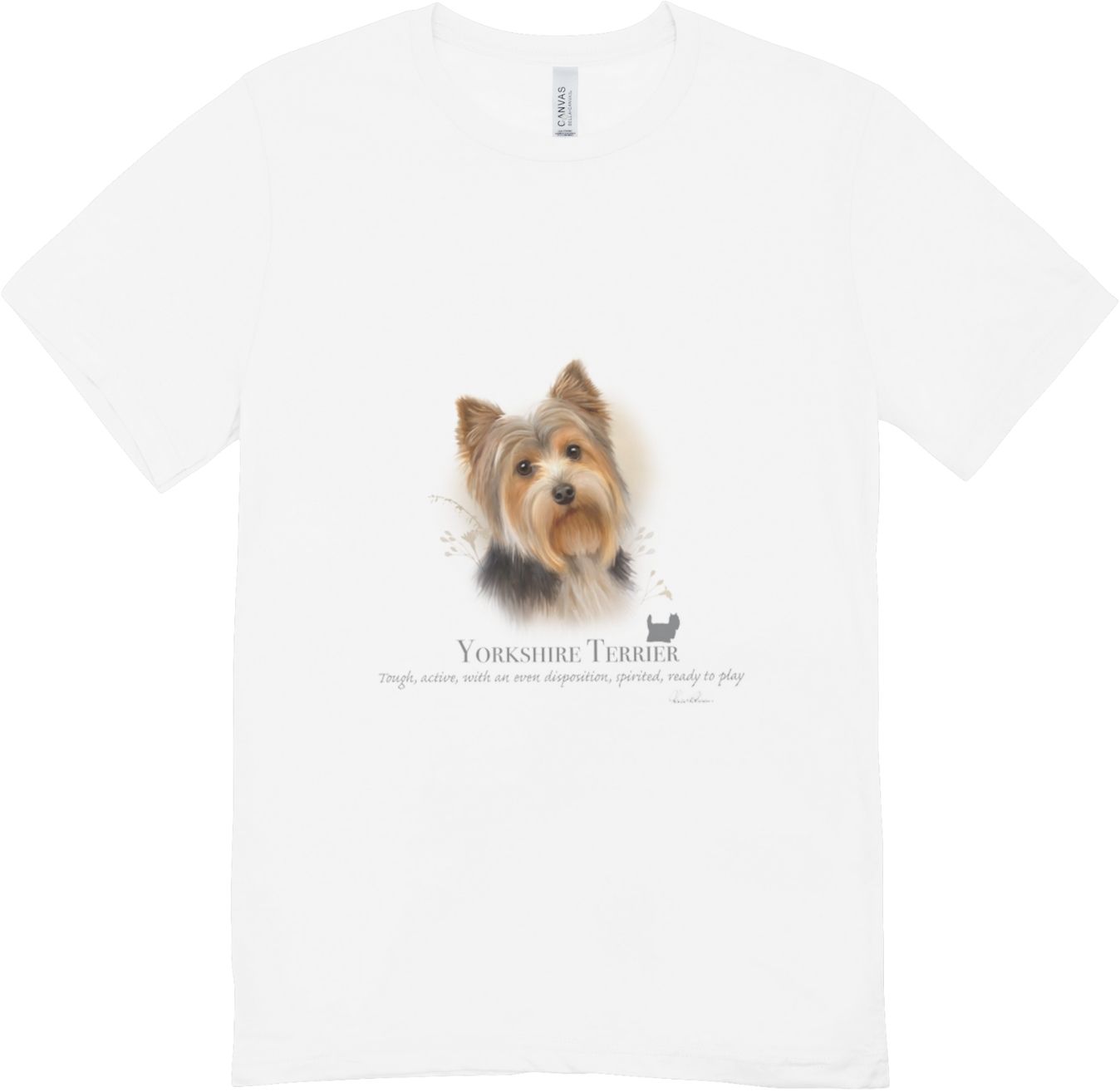 7. Bavlnené tričko - Yorkshire terrier 6 7. Bavlnené tričko - Yorkshire terrier - Image 6
