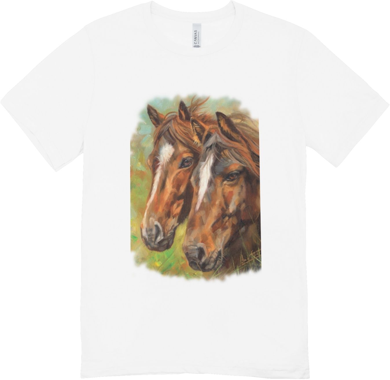 20. Bavlnené tričko - Dva kone 2 20. Bavlnené tričko - Dva kone - Image 2